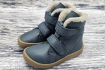 FRODDO - vyšší zimní barefoot boty DARK BLUE