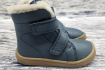 FRODDO - vyšší zimní barefoot boty DARK BLUE