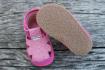 PEGRES - textilní BOSÉ sandálky, růžové