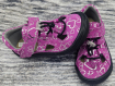 JONAP - barefoot sandálky B9 SLIM, RŮŽOVÉ SRDCE