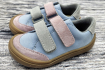JONAP - nízké kožené boty JOY KIDS, ŠEDO-STARORŮŽOVÁ