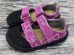 JONAP - barefoot sandálky FELLA RŮŽOVÉ SRDCE