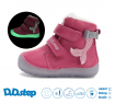 DD STEP - zimní boty W073-52684B, DARK PINK (holka)