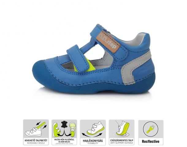 DD STEP - letní boty, sandále 015, SKY BLUE