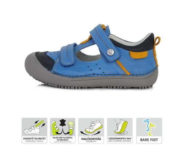 DD STEP - letní boty, sandály 063, BERMUDA BLUE
