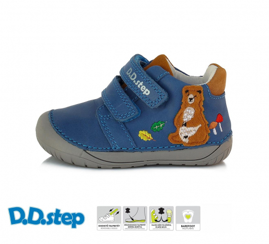 DD STEP - celoroční boty 070, BERMUDA BLUE (kluk)
