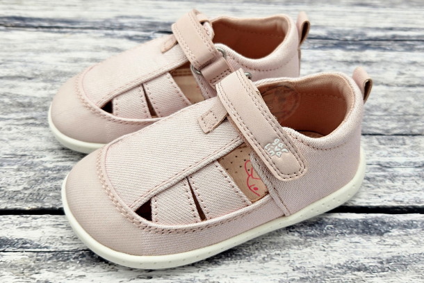 GARVALÍN - letní barefootové boty PIQUE METALIZADO ROSA