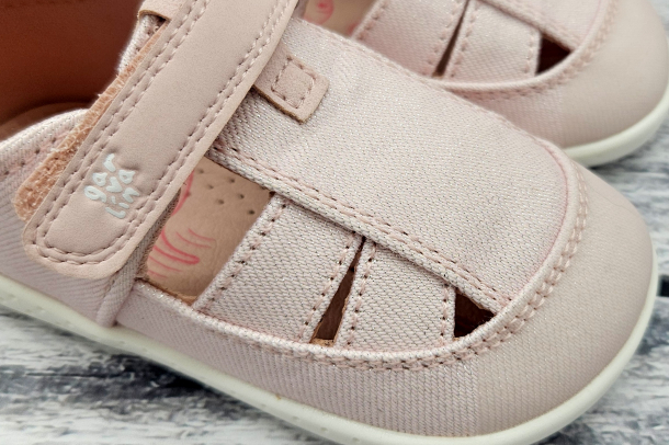 GARVALÍN - letní barefootové boty PIQUE METALIZADO ROSA