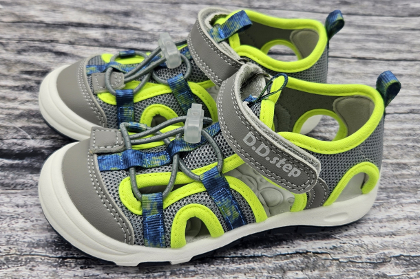 DD STEP - letní boty, sportovní sandály G065, DOVE GREY