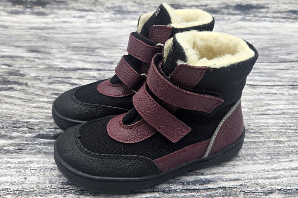KTR - zimní boty s membránou BURGUNDY/ BLACK