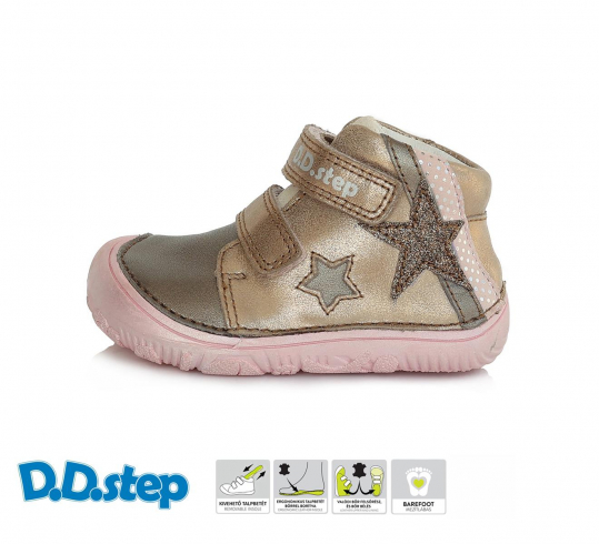 DD STEP - celoroční boty 073, LIGHT GREY (dívčí)