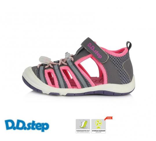 DD STEP - letní boty, sportovní sandály AC65, DARK GREY