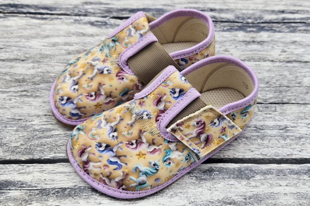 PEGRES - Barefoot přezůvky JEDNOROŽEC