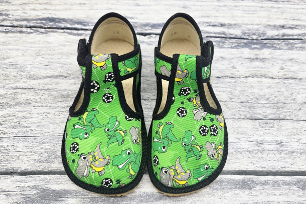 BEDA bačkůrky - užší kotník GREEN DINOBALL