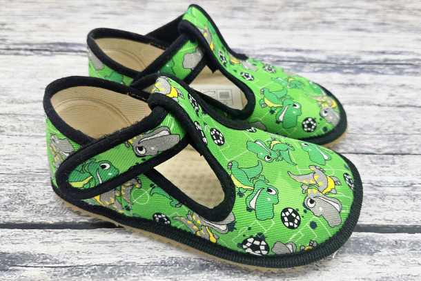 BEDA bačkůrky - užší kotník GREEN DINOBALL