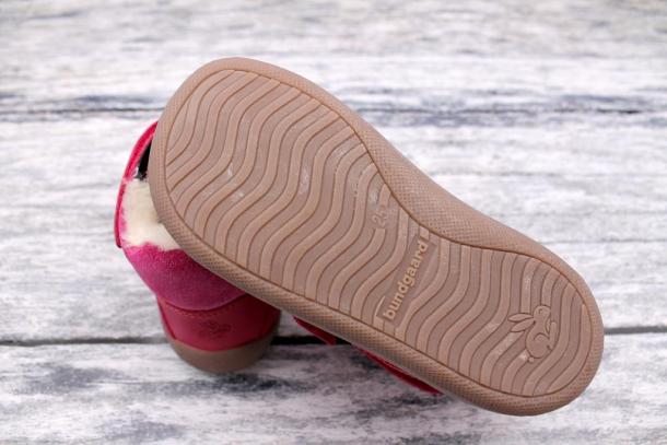 BUNDGAARD - zimní boty s membránou Walk Velcro Tex, DARK PINK