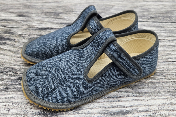 BEDA bačkůrky - GREY DENIM