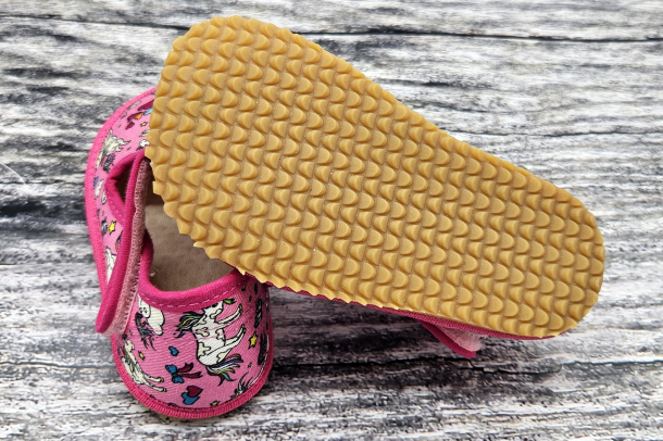 BEDA bačkůrky - užší kotník CRAZY UNICORN