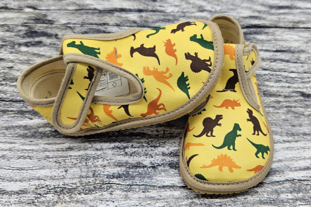 BEDA bačkůrky - užší kotník DINOSAURS