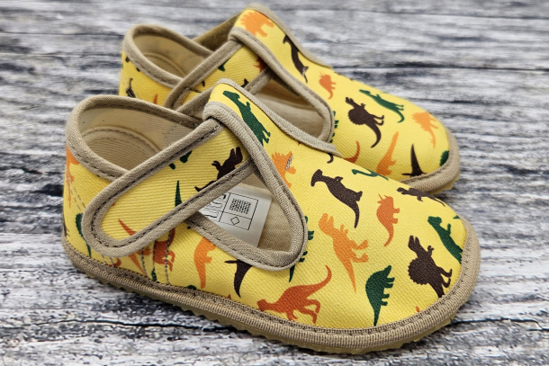 BEDA bačkůrky - užší kotník DINOSAURS