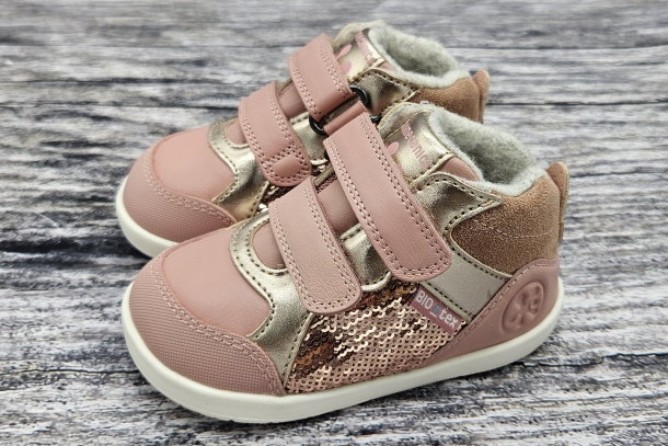 BIOMECANICS - zimní barefootové boty s membránou PETALO (růžová)