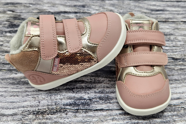 BIOMECANICS - zimní barefootové boty s membránou PETALO (růžová)