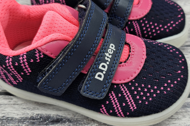 DD STEP - barefoot tenisky 093, BLUE/PINK