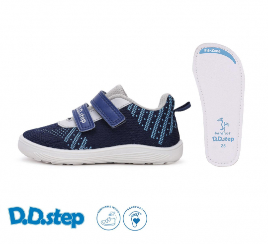 DD STEP - barefoot tenisky 093, BLUE