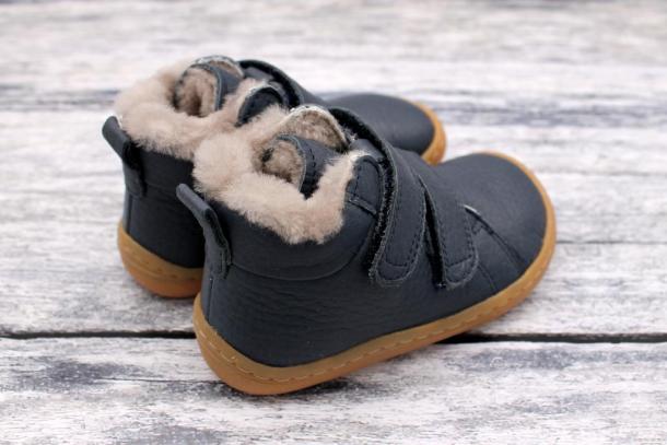FRODDO - zimní barefoot boty, BLUE