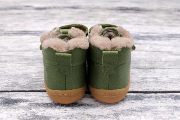 FRODDO - zimní barefoot boty, OLIVE
