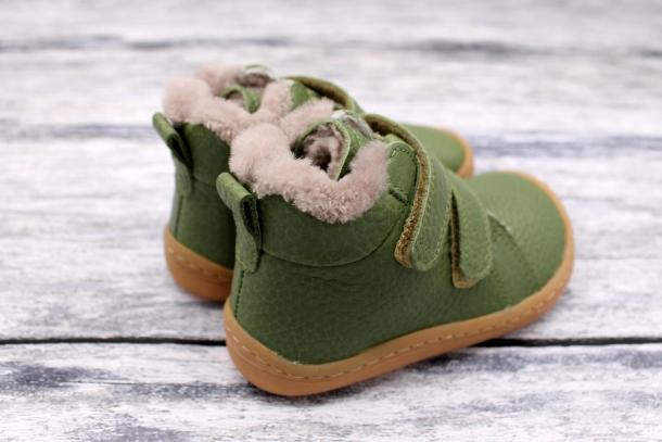 FRODDO - zimní barefoot boty, OLIVE