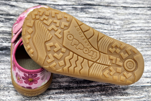 FRODDO Barefoot - textilní boty, tenisky, plátěnky FUXIA/PINK