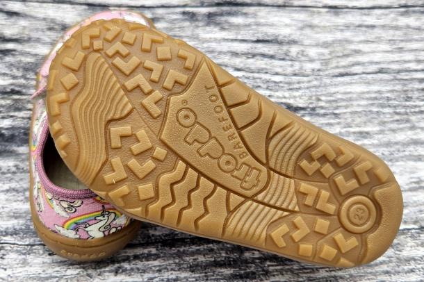 FRODDO Barefoot - textilní boty, tenisky, plátěnky WHITE/PINK