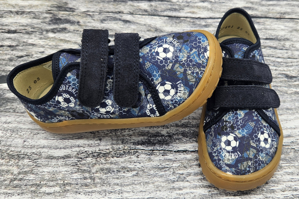 FRODDO Barefoot - textilní boty, tenisky, plátěnky BLUE