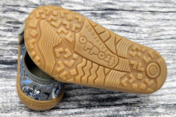 FRODDO Barefoot - textilní boty, tenisky, plátěnky GREY+