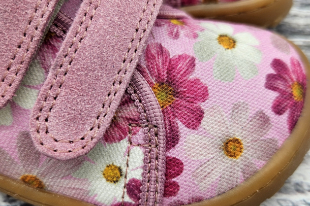 FRODDO Barefoot - textilní boty, tenisky, plátěnky FLOWERS