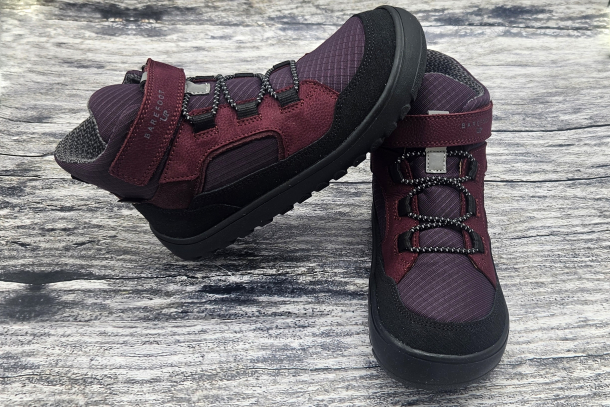 FRODDO - barefoot UP PATH TEX celoroční boty s membránou BORDEAUX