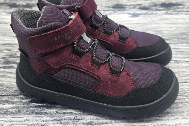 FRODDO - barefoot UP PATH TEX celoroční boty s membránou BORDEAUX