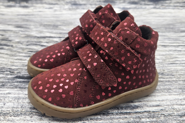FRODDO - barefoot celoroční boty BORDEAUX+
