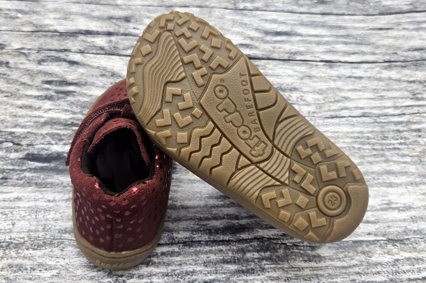 FRODDO - barefoot celoroční boty BORDEAUX+