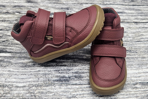 FRODDO - barefoot celoroční boty s membránou BORDEAUX