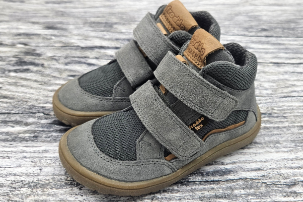 FRODDO - barefoot celoroční boty s membránou, GREY