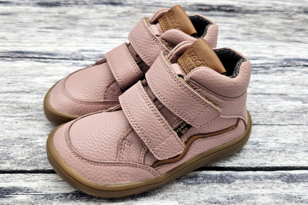 FRODDO - barefoot celoroční boty s membránou PINK