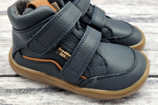 FRODDO - barefoot celoroční boty s membránou DARK BLUE