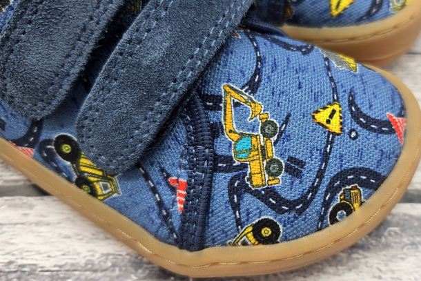 FRODDO Barefoot - textilní boty, tenisky, plátěnky DENIM+