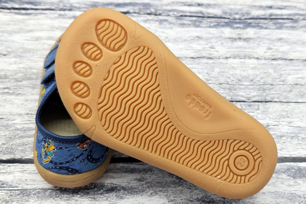 FRODDO Barefoot - textilní boty, tenisky, plátěnky DENIM+