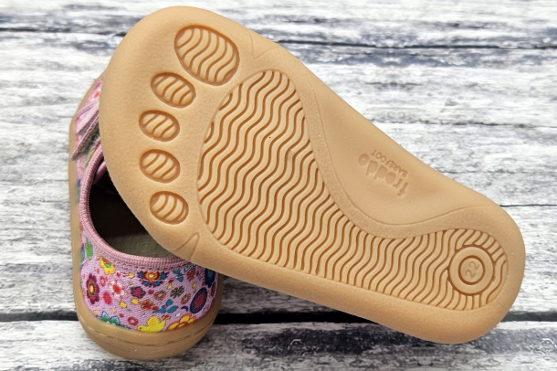 FRODDO Barefoot - textilní boty, tenisky, plátěnky PINK+
