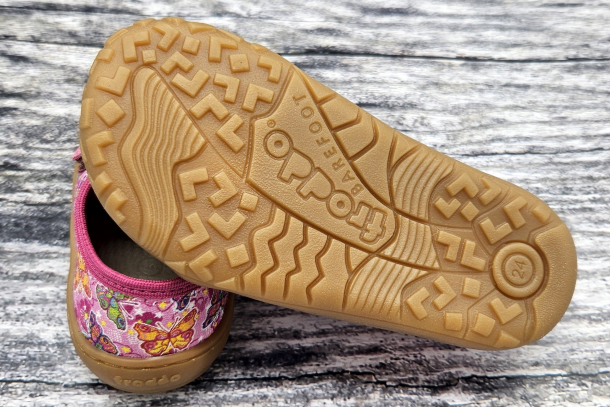 FRODDO Barefoot - textilní boty, tenisky, plátěnky FUXIA/PINK