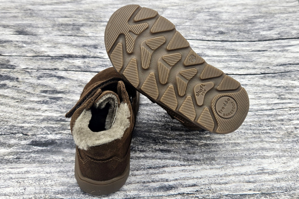 FRODDO - ZERU TEX barefoot ZIMNÍ boty s membránou DARK BROWN
