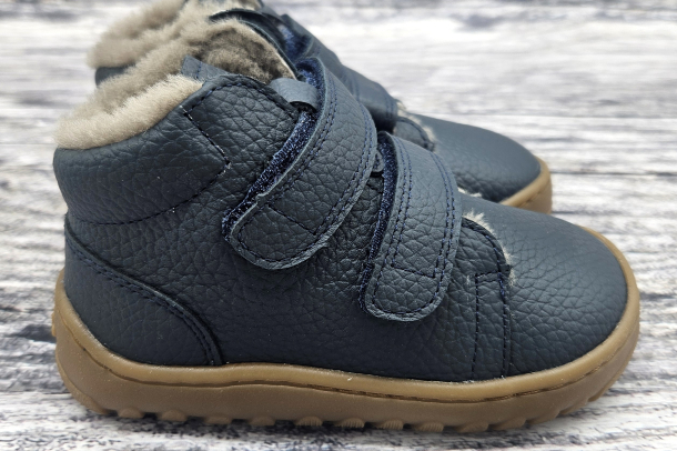 FRODDO - zimní barefoot UP boty DARK BLUE